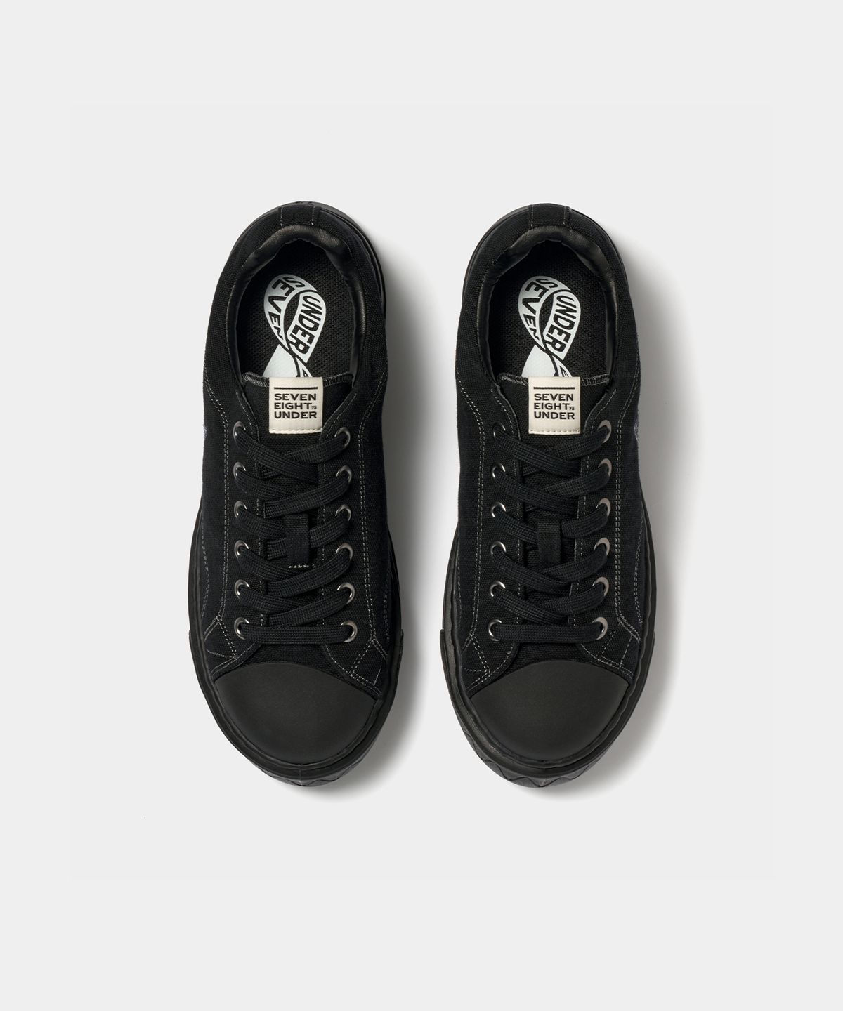 세븐에잇언더(78UNDER) M-6 GRAPHIC LOW TOP_ASH BLACK