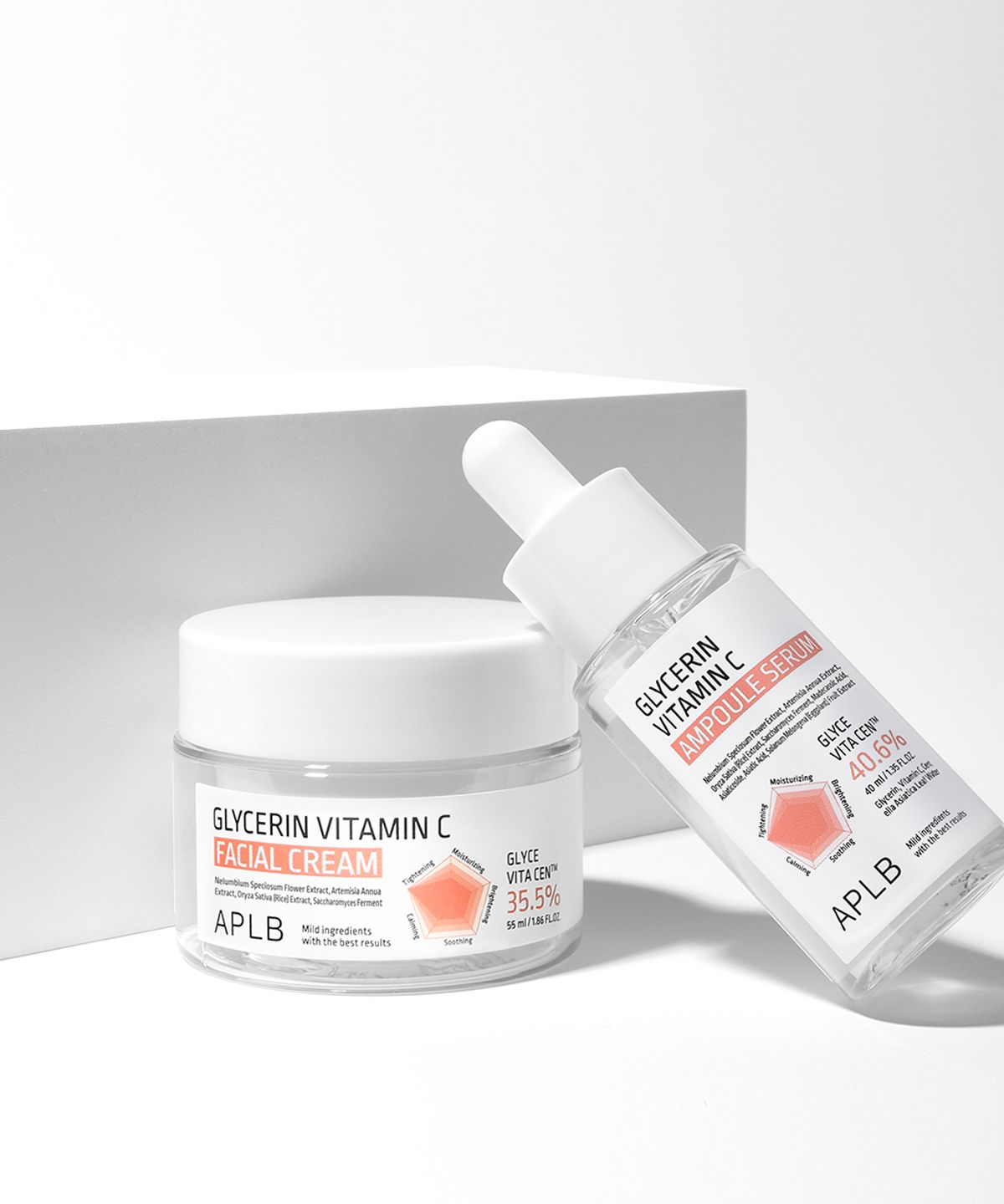 에이피엘비(APLB) 글리세린 비타민C 앰플 + 크림 set (클렌징워터160ml 1개 증정)