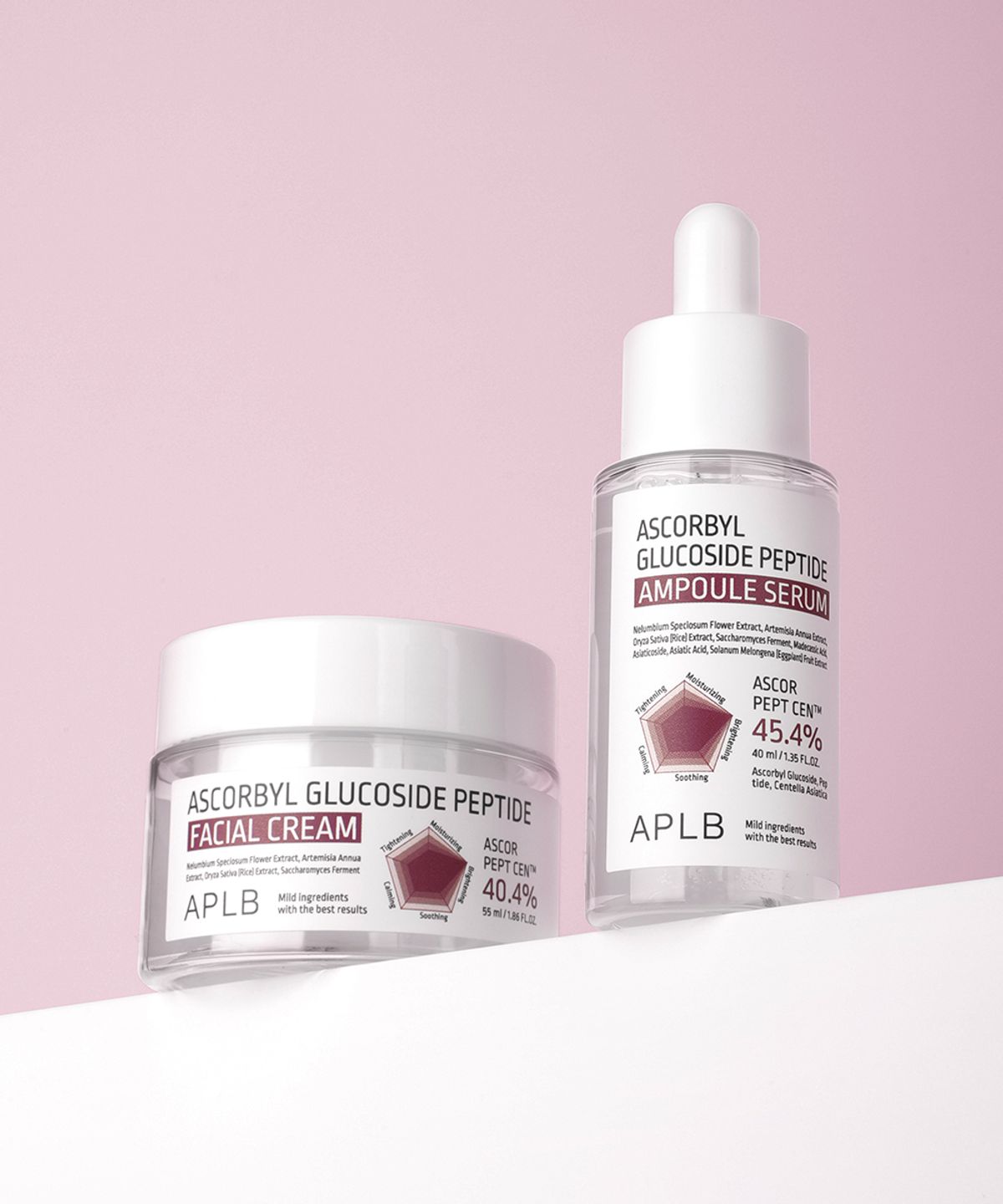 에이피엘비(APLB) 아스코빌글루코사이드 펩타이드 앰플 + 크림 set (클렌징워터160ml 1개 증정)