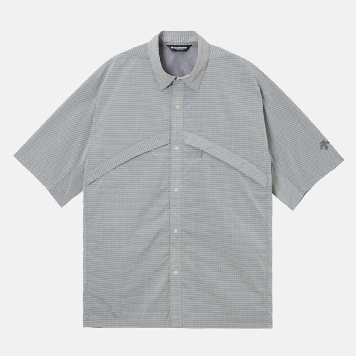 데상트(DESCENTE) [ALLTERRAIN 81] GREYISH RIPSTOP HALF SHIRTS 화이트 SR213KSR41