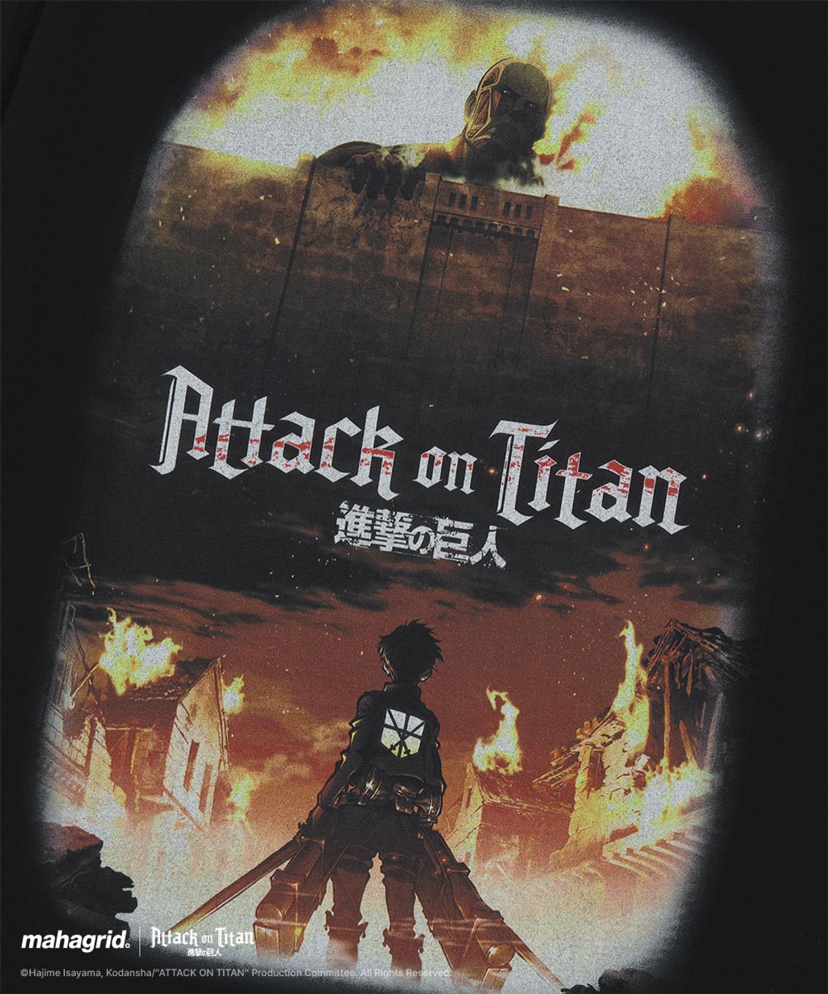 마하그리드(MAHAGRID) [진격의거인] ATTACK ON TITAN SEASON 1 TEE BLACK(MG2GMMT507T)