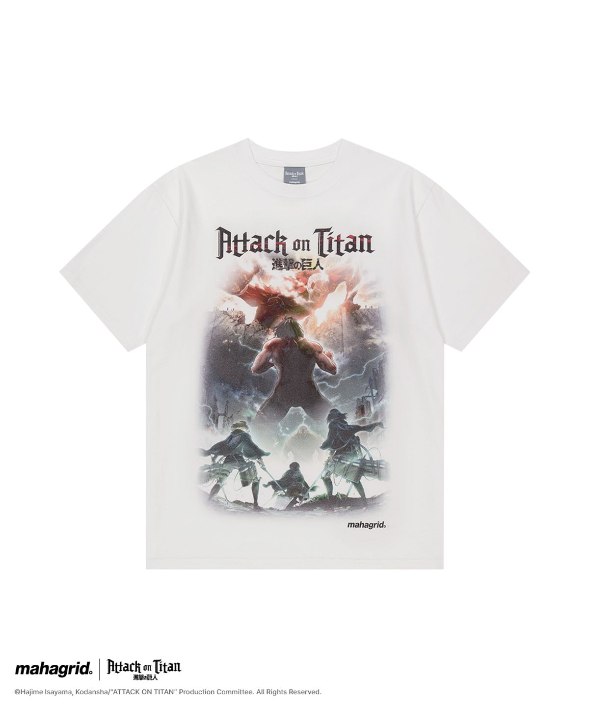 마하그리드(MAHAGRID) [진격의거인] ATTACK ON TITAN SEASON 2 TEE WHITE(MG2GMMT510T)