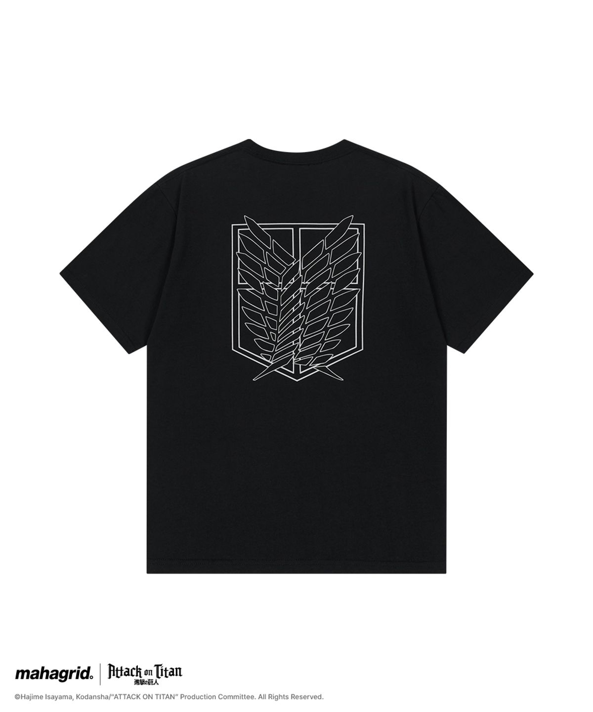 마하그리드(MAHAGRID) [진격의거인] SURVEY CORP BASIC TEE BLACK(MG2GMMT512T)