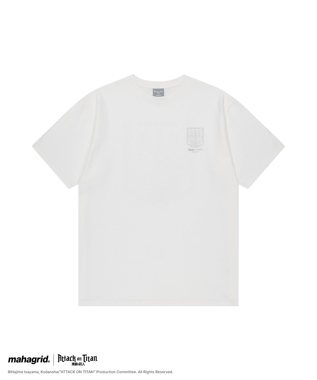 마하그리드(MAHAGRID) [진격의거인] SURVEY CORP BASIC TEE WHITE(MG2GMMT512T)