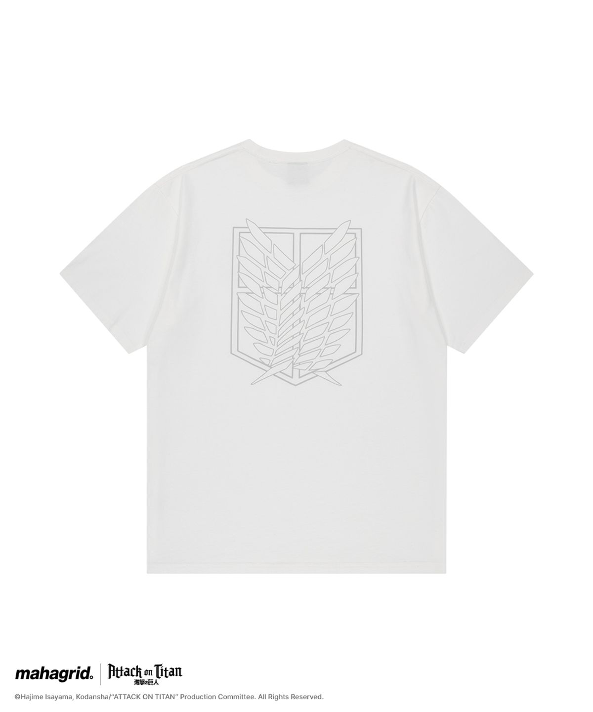 마하그리드(MAHAGRID) [진격의거인] SURVEY CORP BASIC TEE WHITE(MG2GMMT512T)