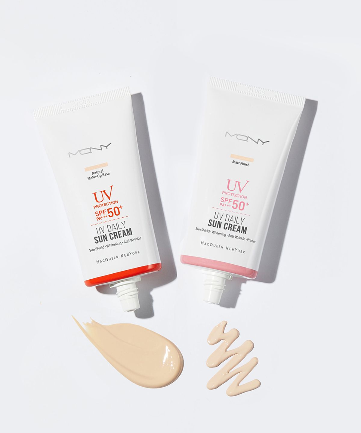 맥퀸뉴욕(MQNY) UV 데일리 톤업선크림 /대용량 수분 썬 스크린 스포츠 선크림 SPF50+ 2타입 50ml