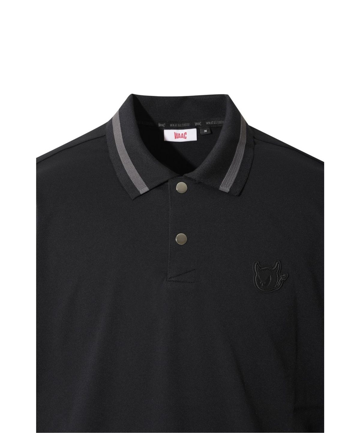 왁(WAAC) WAACKY Collar point Polo WMTCM26200BKX