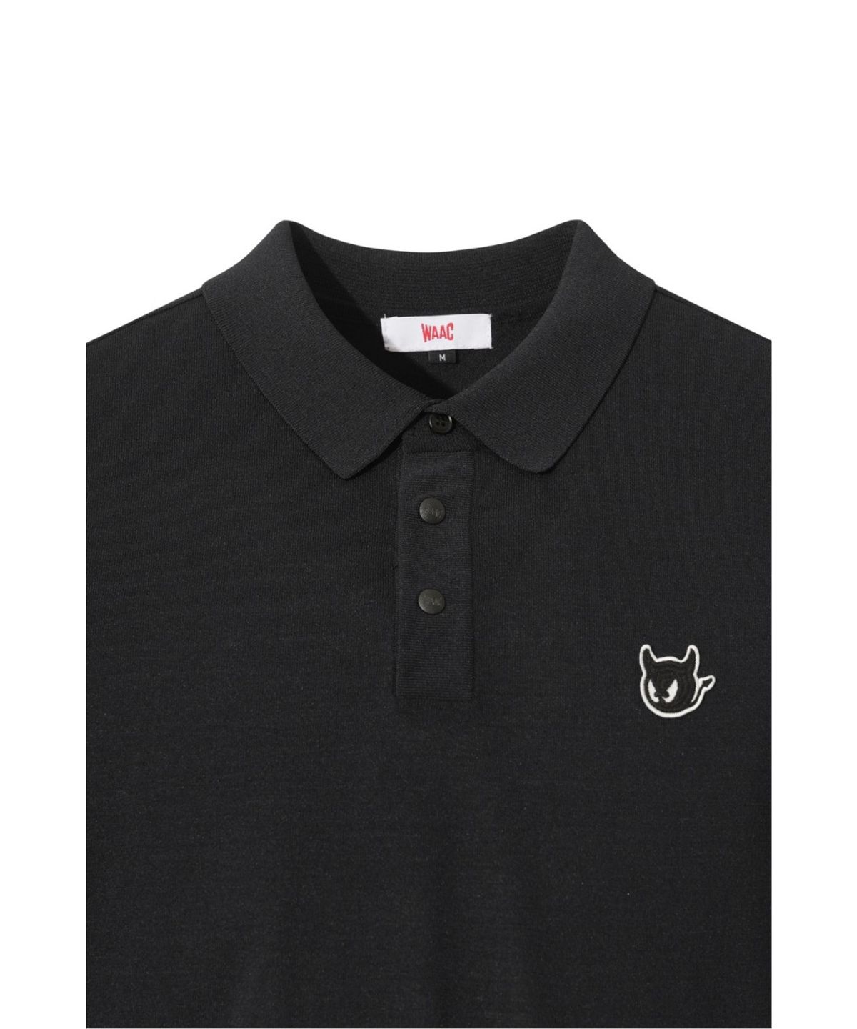 왁(WAAC) WAACKY Block Point Knit Polo WMWAM26220BKX
