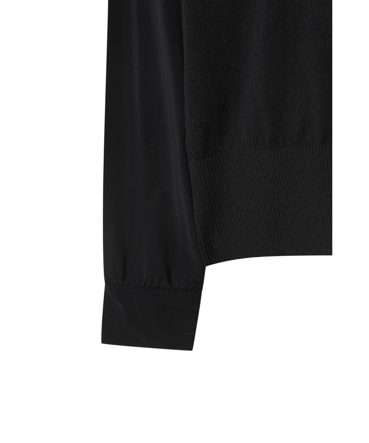 왁(WAAC) Women Big Collar Knit Hybrid Polo WWTBM26301BKX