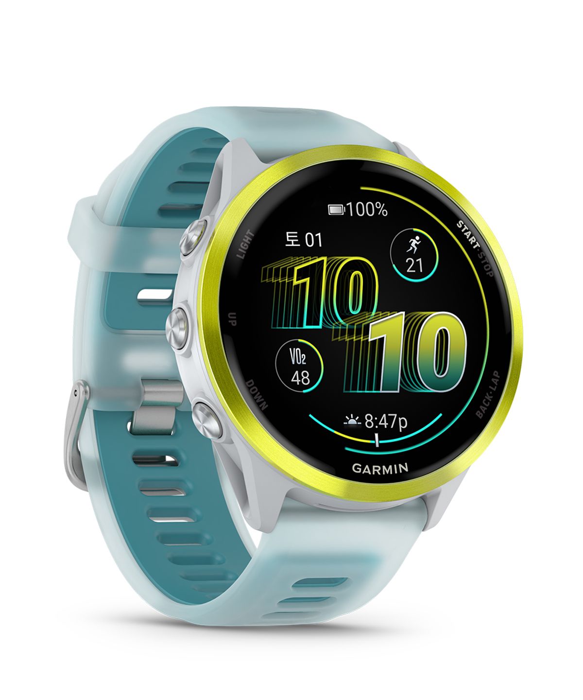 가민(GARMIN) 포러너 570 47mm 앰프 옐로우 알루미늄