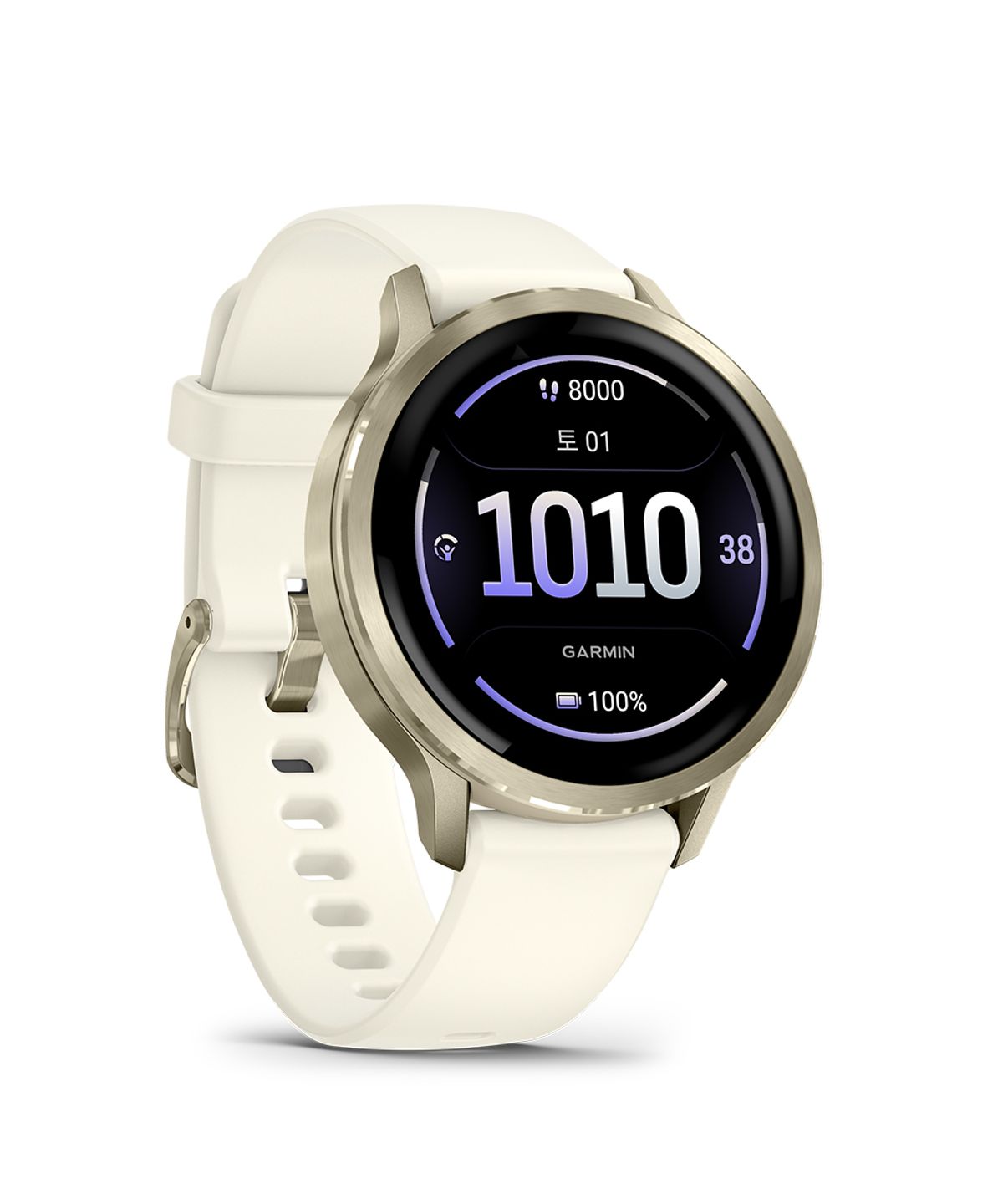 가민(GARMIN) 베뉴 4 41mm 루나 골드(본 실리콘 밴드)