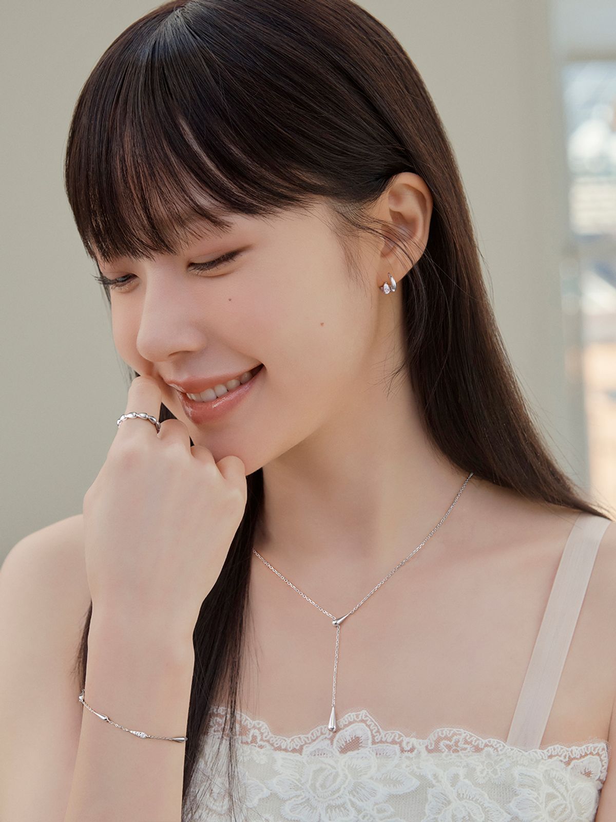 스톤헨지(STONEHENGE) 듀엘 실버 귀걸이 SA26B77A