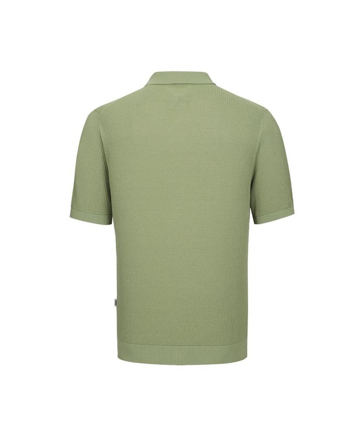 닥스셔츠(DAKS SHIRTS) 면혼방 반팔 카라 니트 그린_DLS1SWTS106E1