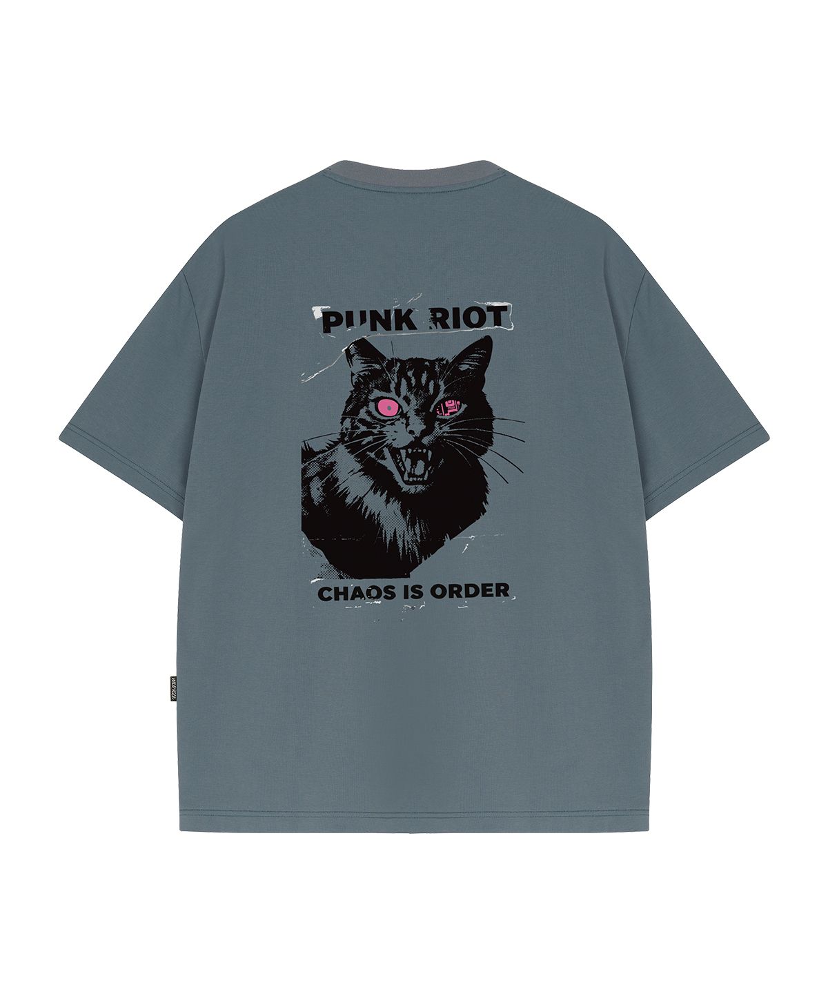 와일드락(WILDROCK) Chaos Cat 쿨코튼 오버핏 반팔 티셔츠
