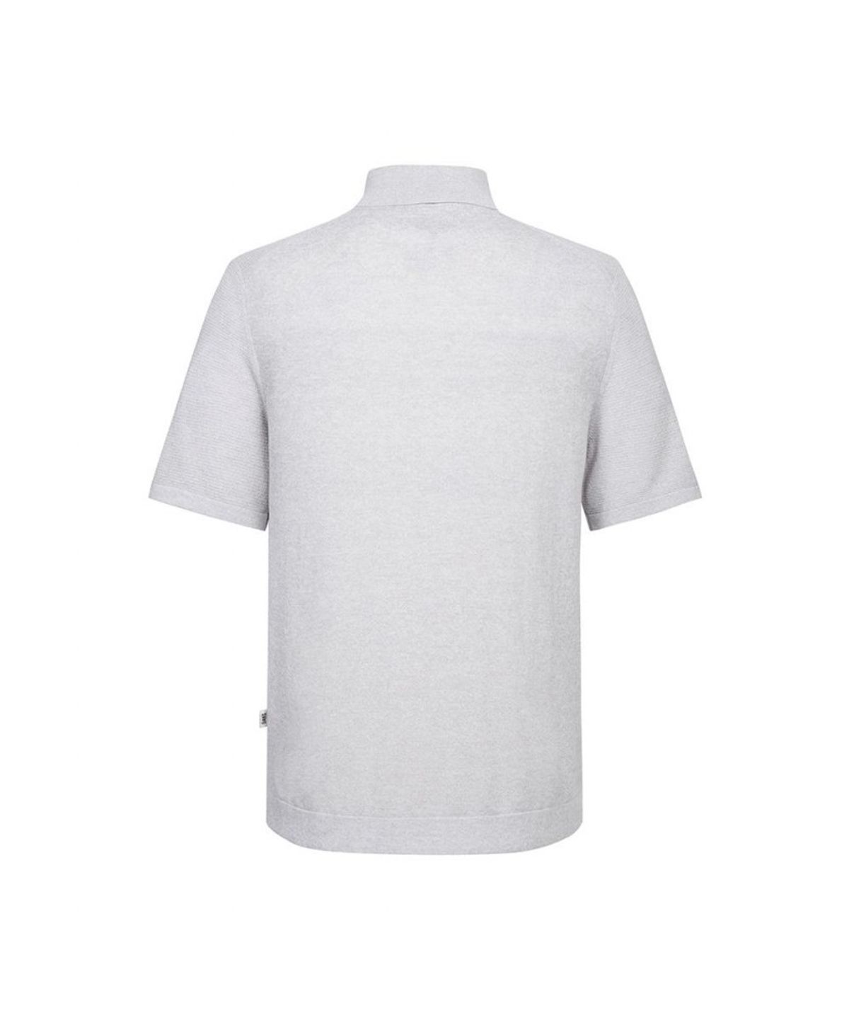 닥스셔츠(DAKS SHIRTS) 면혼방 반팔 카라니트 그레이_DLS1SWTS101G1