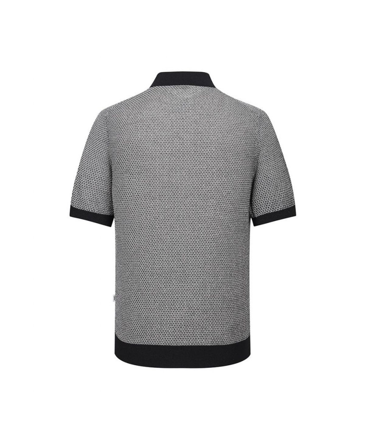 닥스셔츠(DAKS SHIRTS) 페이퍼 혼방 카라니트 블랙_DLS1SWTS104K1
