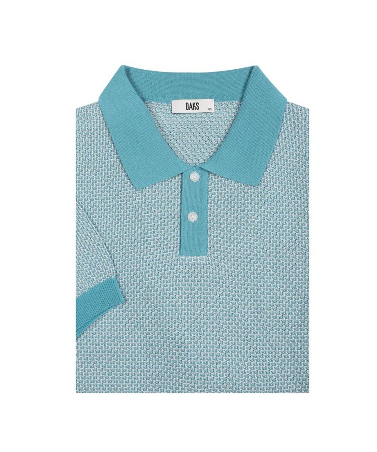 닥스셔츠(DAKS SHIRTS) 페이퍼 혼방 카라니트 민트_DLS1SWTS104M1