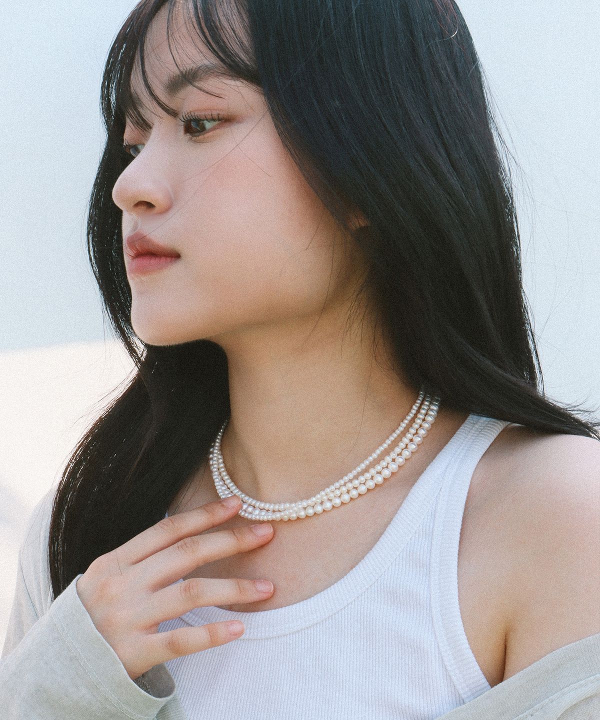 스몰굿띵(SMGT) PEARL 천연 담수 진주 목걸이 [3 SIZE]