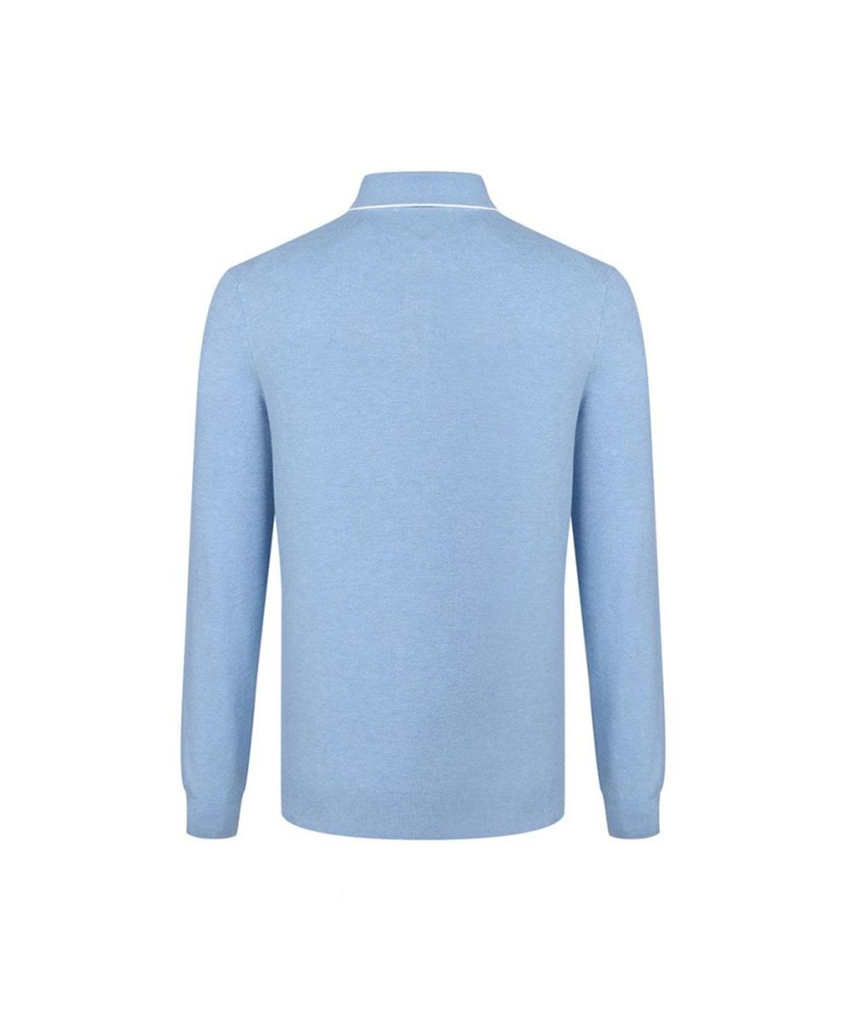 닥스셔츠(DAKS SHIRTS) 비스코스 혼방 카라니트 블루_DLA1SWTL101B1