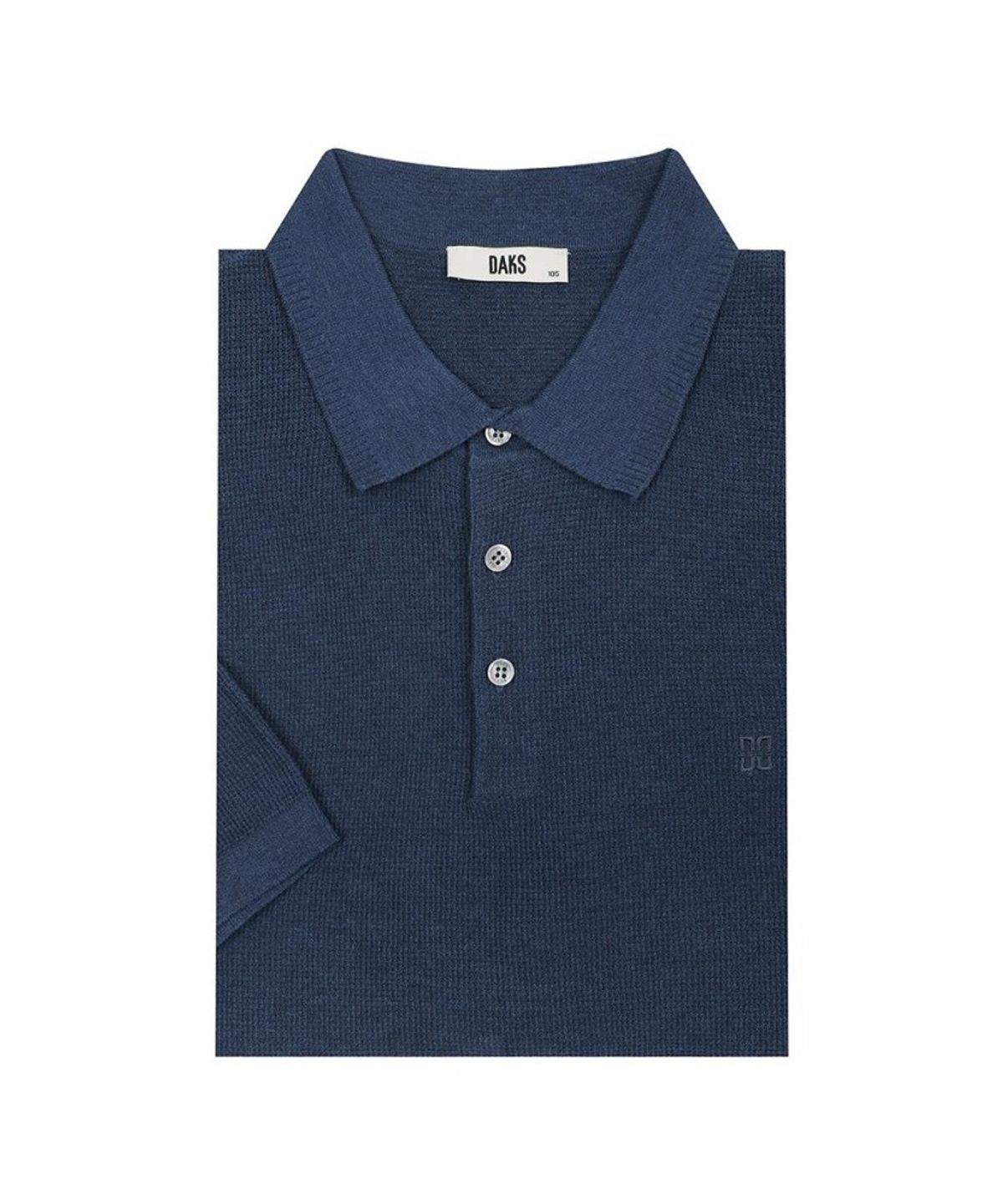 닥스셔츠(DAKS SHIRTS) 면혼방 와플 조직감 카라니트_DMS1SWTS101N1