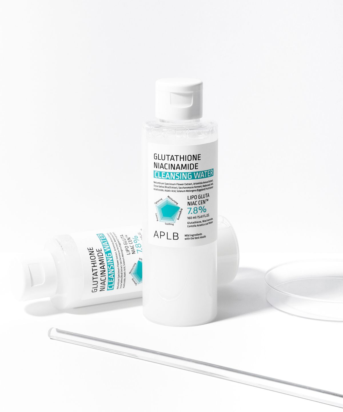 에이피엘비(APLB) 글루타치온 나이아신아마이드 클렌징 워터 160ml (클렌징워터 1개 + 샤쉐 2개 증정)