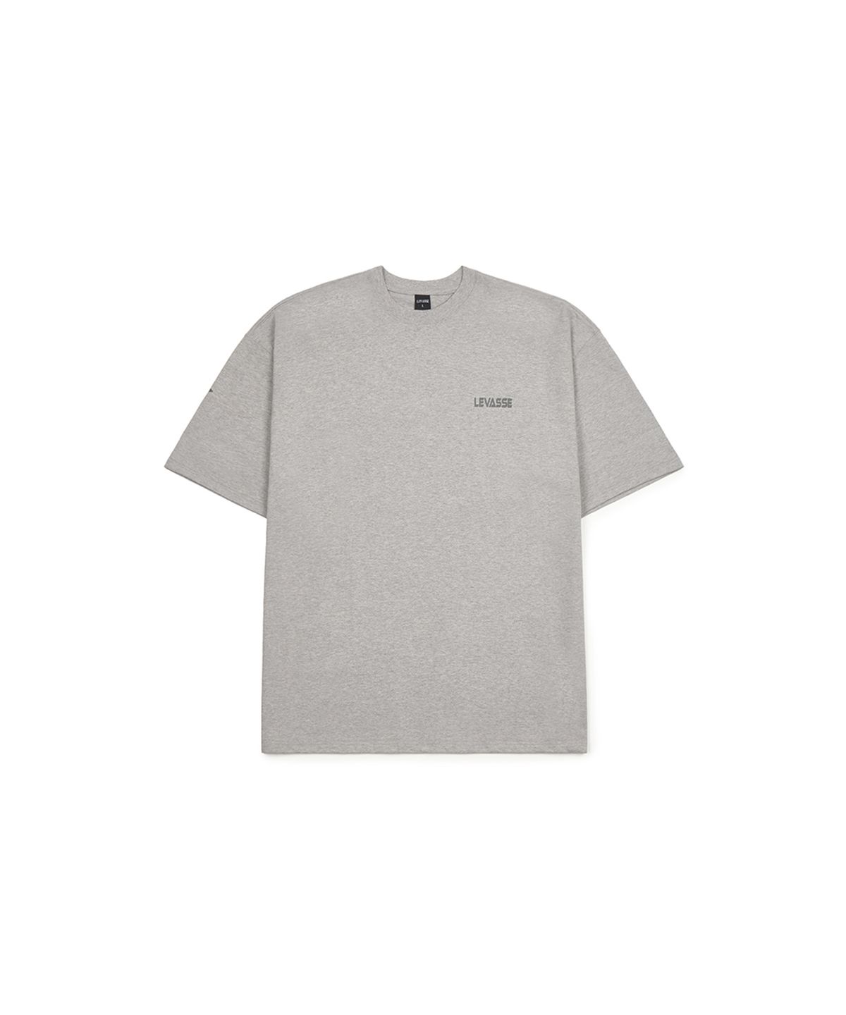 르바세(LEVASSE) Old School Overfit Tee – Melange Gray