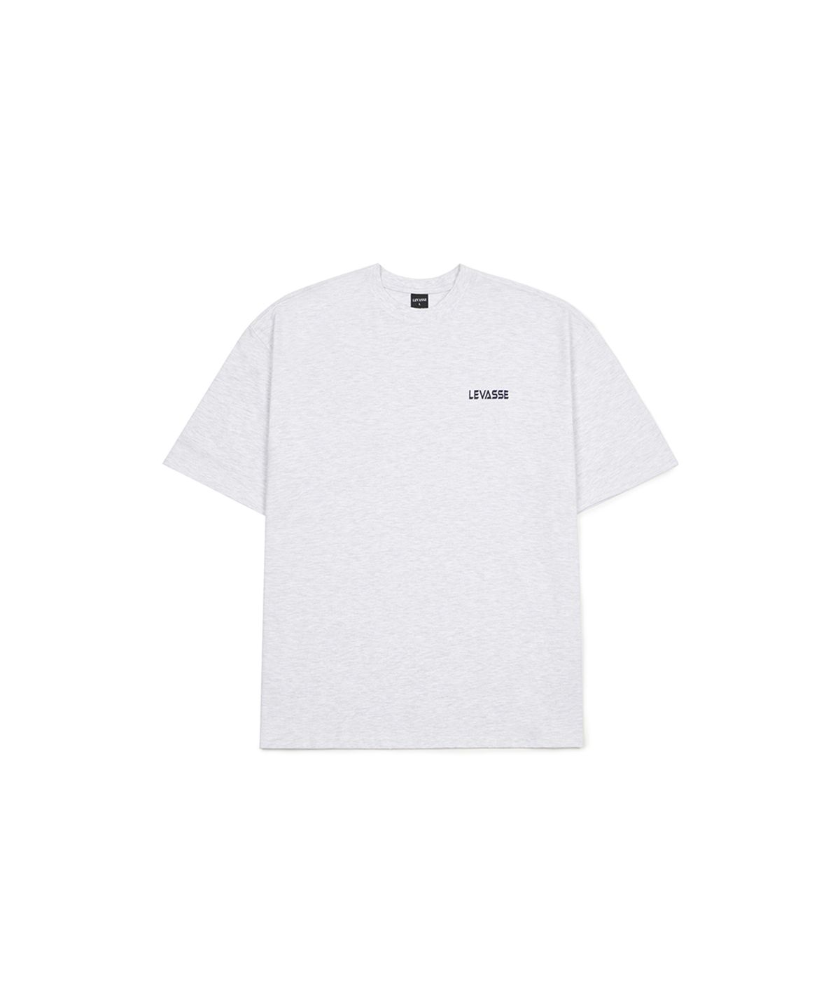 르바세(LEVASSE) Old School Overfit Tee – White Melange