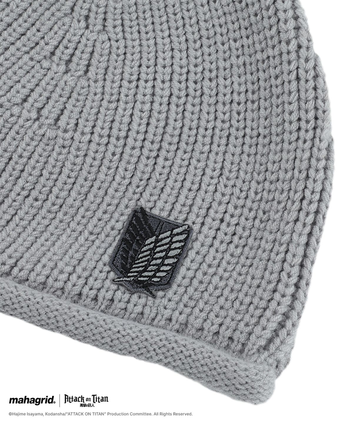 마하그리드(MAHAGRID) [진격의거인] SCOUT ROLL BEANIE GREY(MG2GMMAB21T)