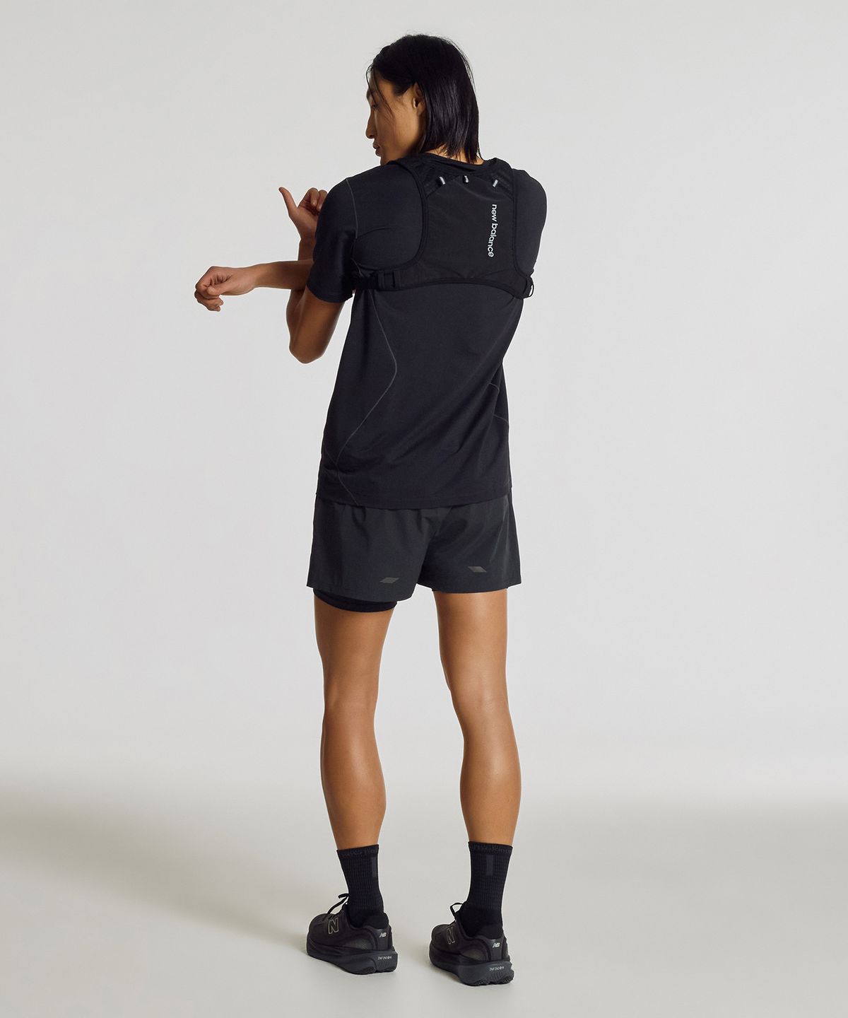 뉴발란스(NEW BALANCE) NBGUG25303 / PF 경량 하네스 러닝베스트 (BLACK)