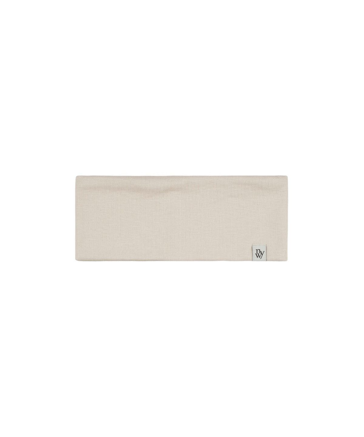 뉴욕웍스(NEWYORKWORKS) 미니멀 리브 와이드 헤어밴드 반다나_BEIGE