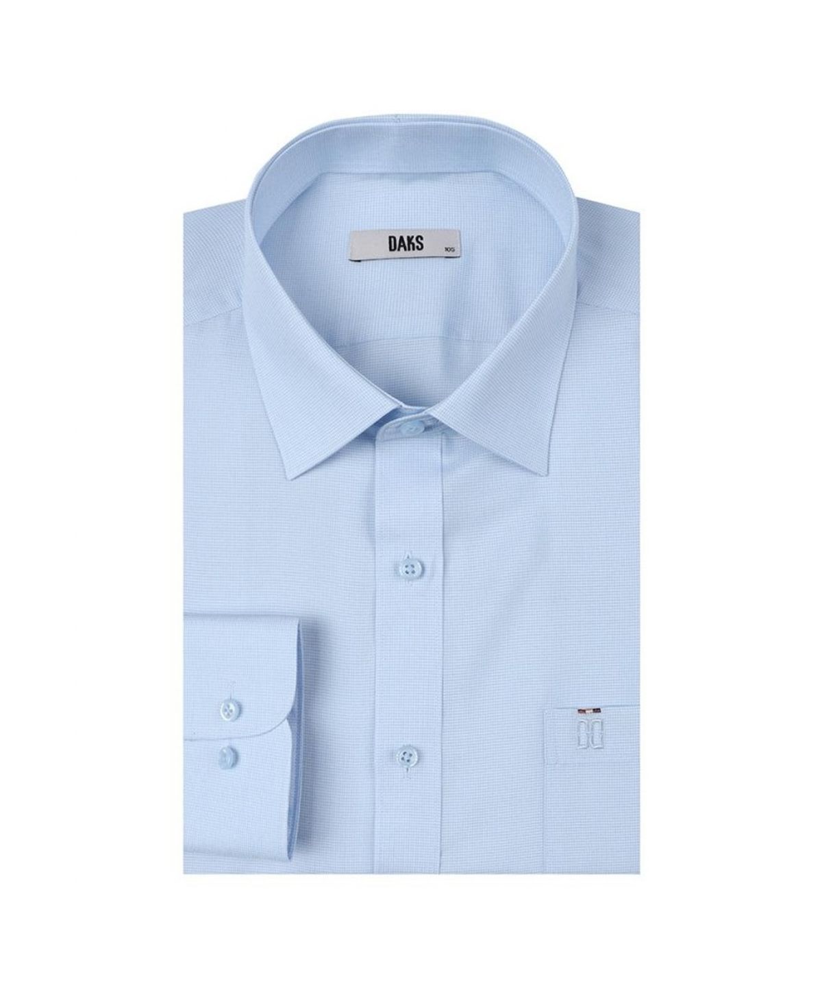 닥스셔츠(DAKS SHIRTS) 노케어 폴리혼방 솔리드패턴셔츠 레귤러핏_DLS1SHDL111B1