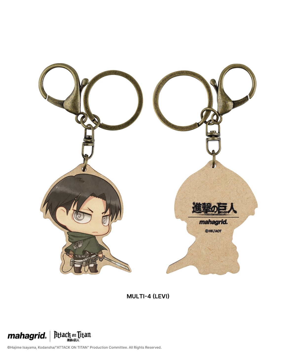 마하그리드(MAHAGRID) [진격의거인] AOT CHARACTER WOOD KEYRING(MG2GMMAB63T)