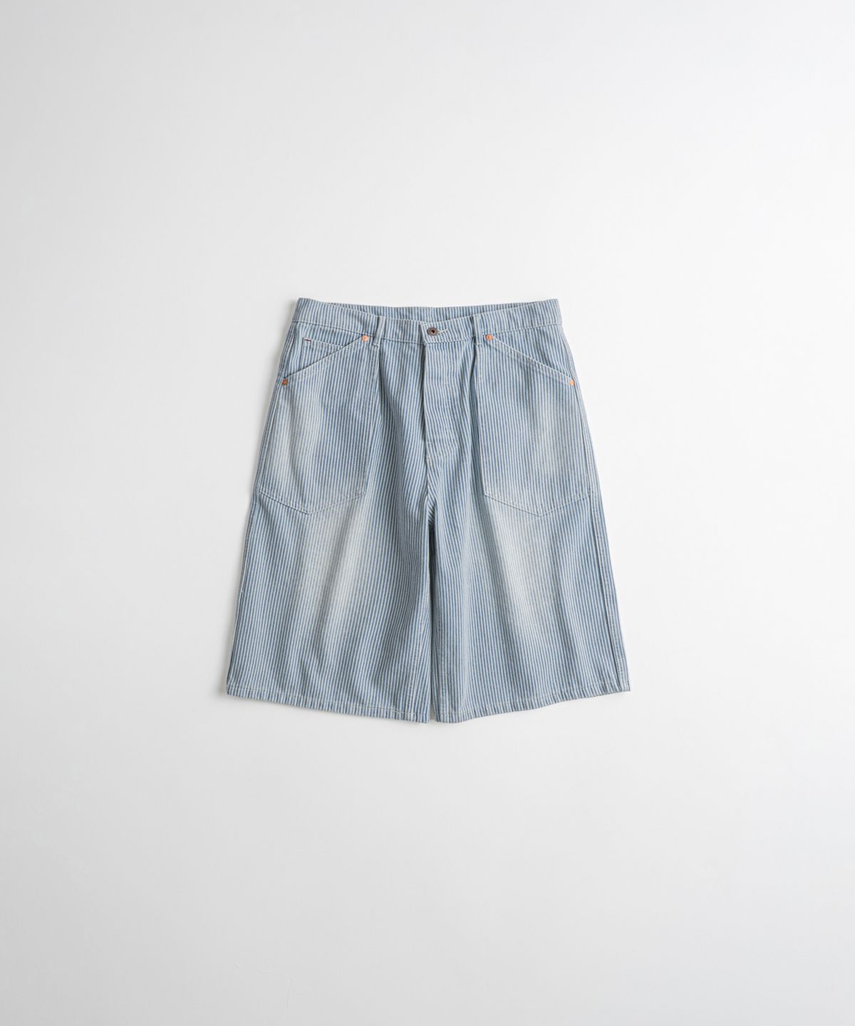 비헤비어(BEHEAVYER) DISTRESSED M35 1/2 TROUSERS hickory