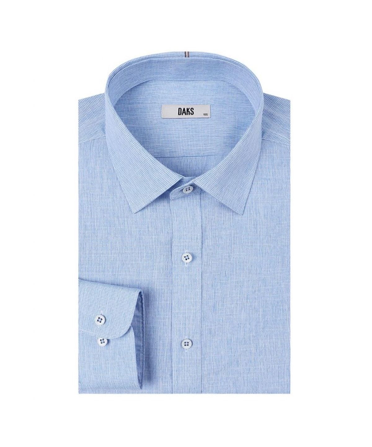 닥스셔츠(DAKS SHIRTS) 노케어 폴리혼방 솔리드패턴셔츠 레귤러핏_DLS1SHDL122B1