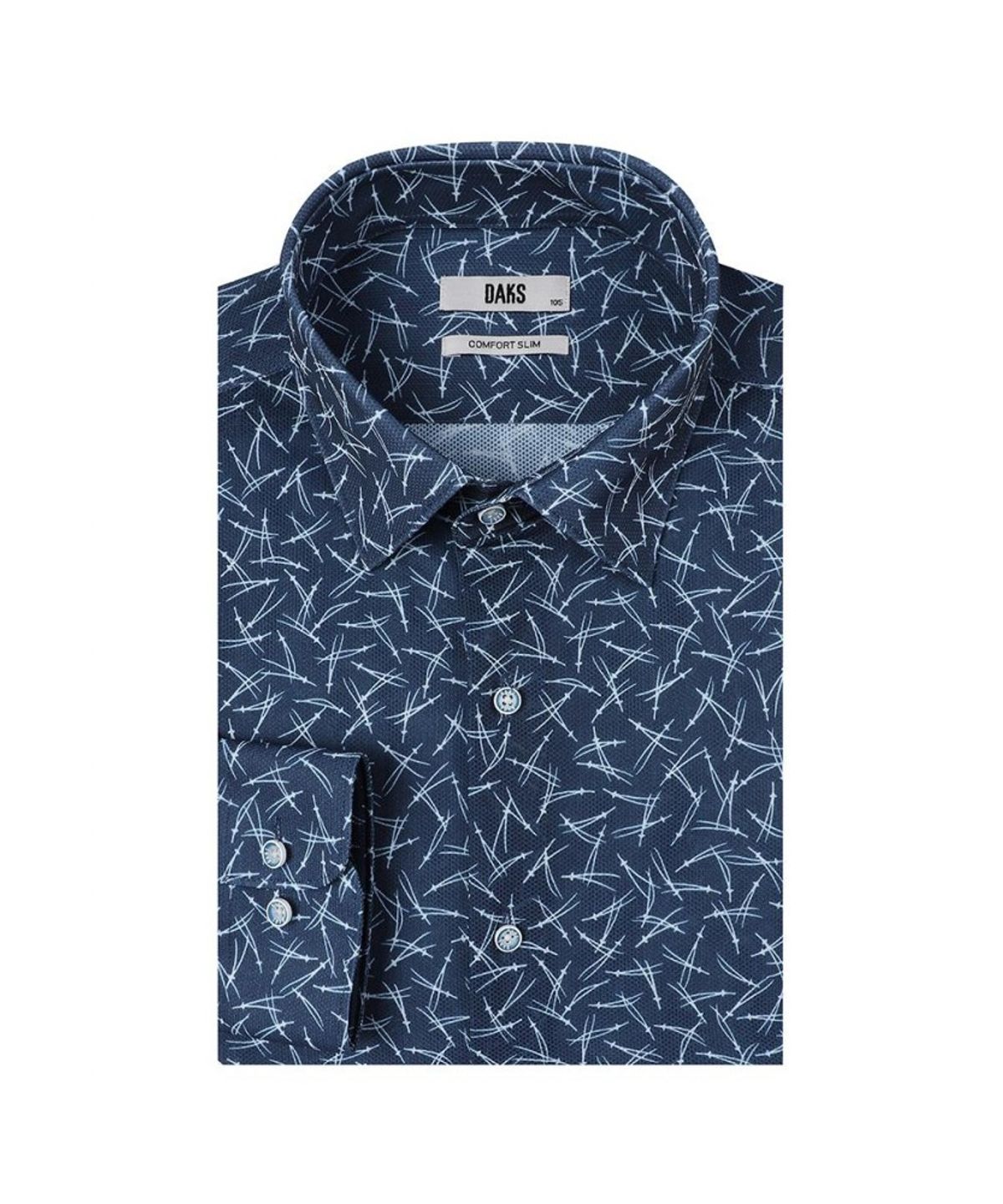 닥스셔츠(DAKS SHIRTS) 노케어 폴리혼방 프린트 드레스컴포트슬림핏 셔츠_DLS1SHDL222N1