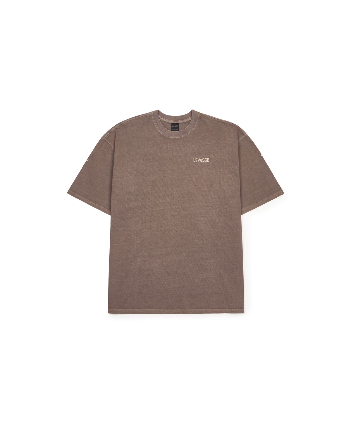 르바세(LEVASSE) Old School Overfit Tee – Pigment Dust Beige