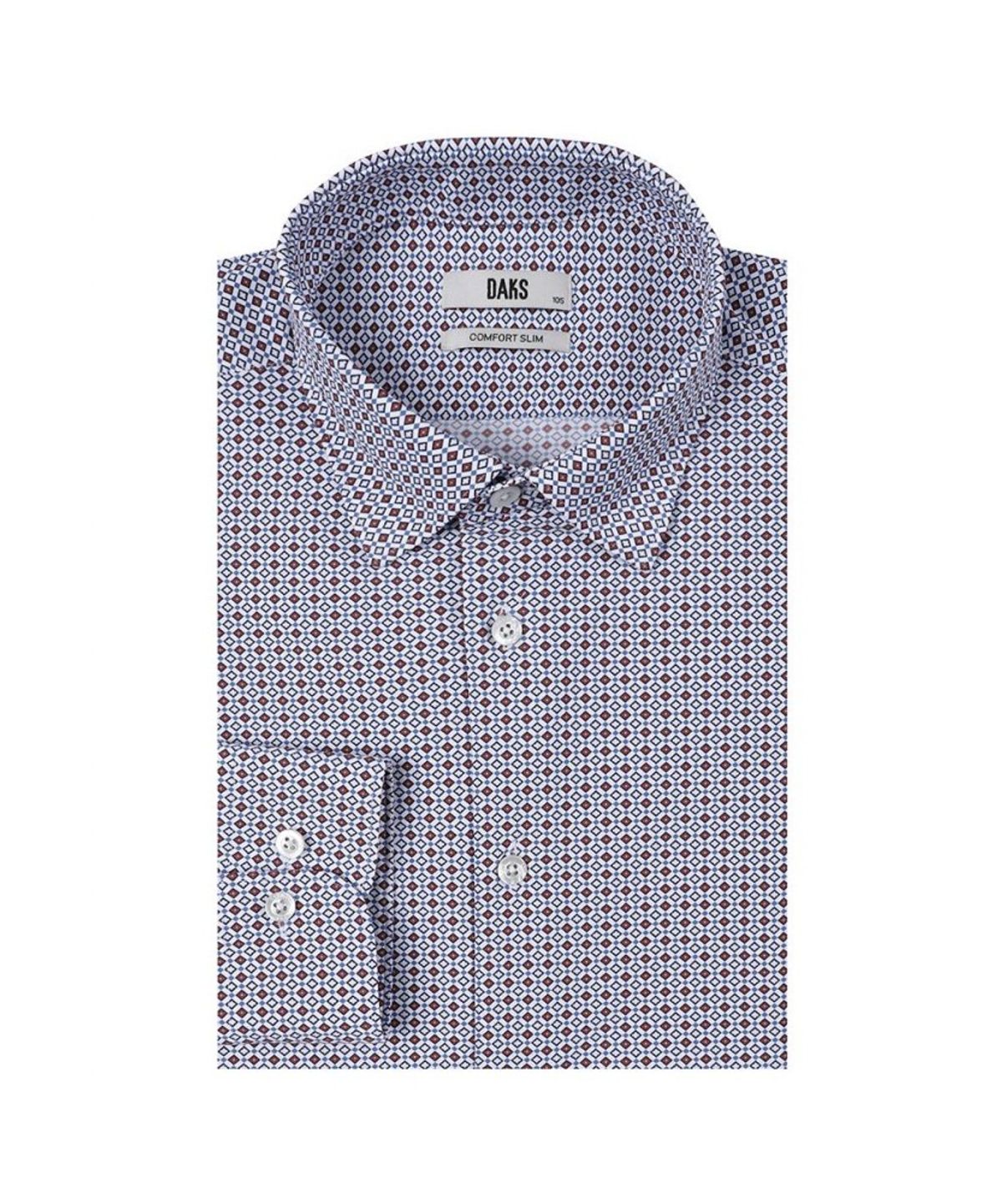 닥스셔츠(DAKS SHIRTS) 노케어 나일론혼방 프린트 드레스 컴포트슬림핏 셔츠_DLS1SHDL225R1