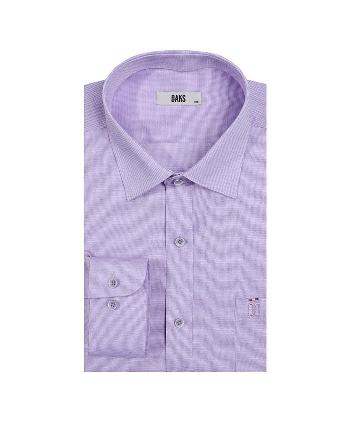 닥스셔츠(DAKS SHIRTS) 노케어 폴리혼방 솔리드패턴셔츠 레귤러핏_DLS1SHDL115P1