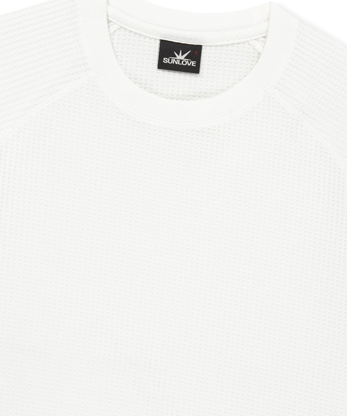 썬러브투어(SUNLOVETOUR) Aero Waffle Raglan Tee White