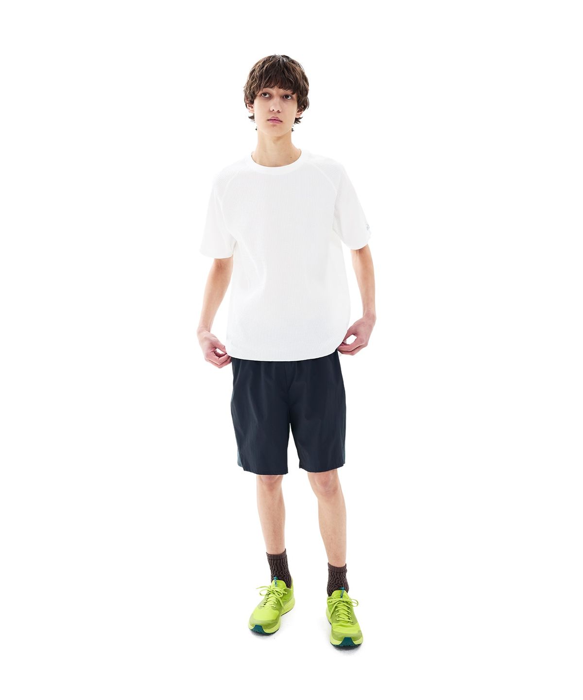 썬러브투어(SUNLOVETOUR) Aero Waffle Raglan Tee White