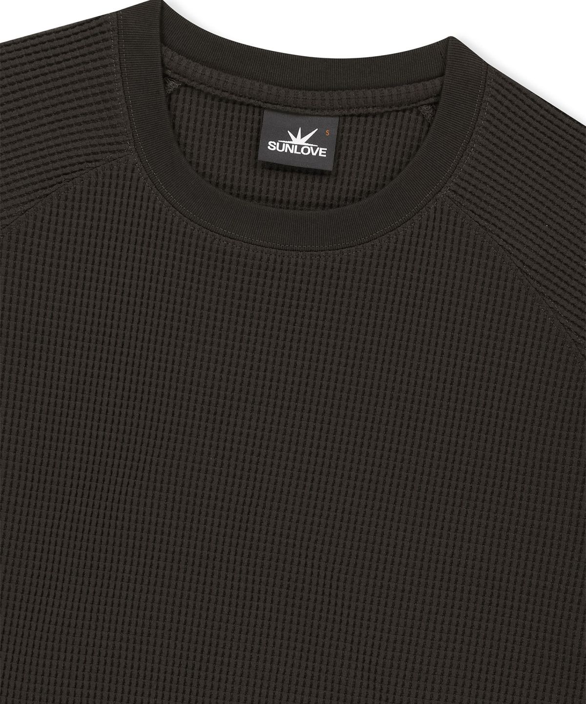 썬러브투어(SUNLOVETOUR) Aero Waffle Raglan Tee Charcoal