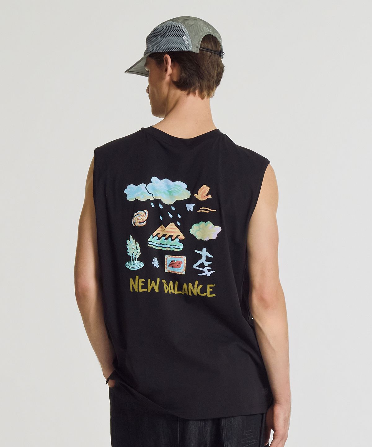 뉴발란스(NEW BALANCE) NBNGG31613 / UNI 써니 레이니 나시티 (BLACK)