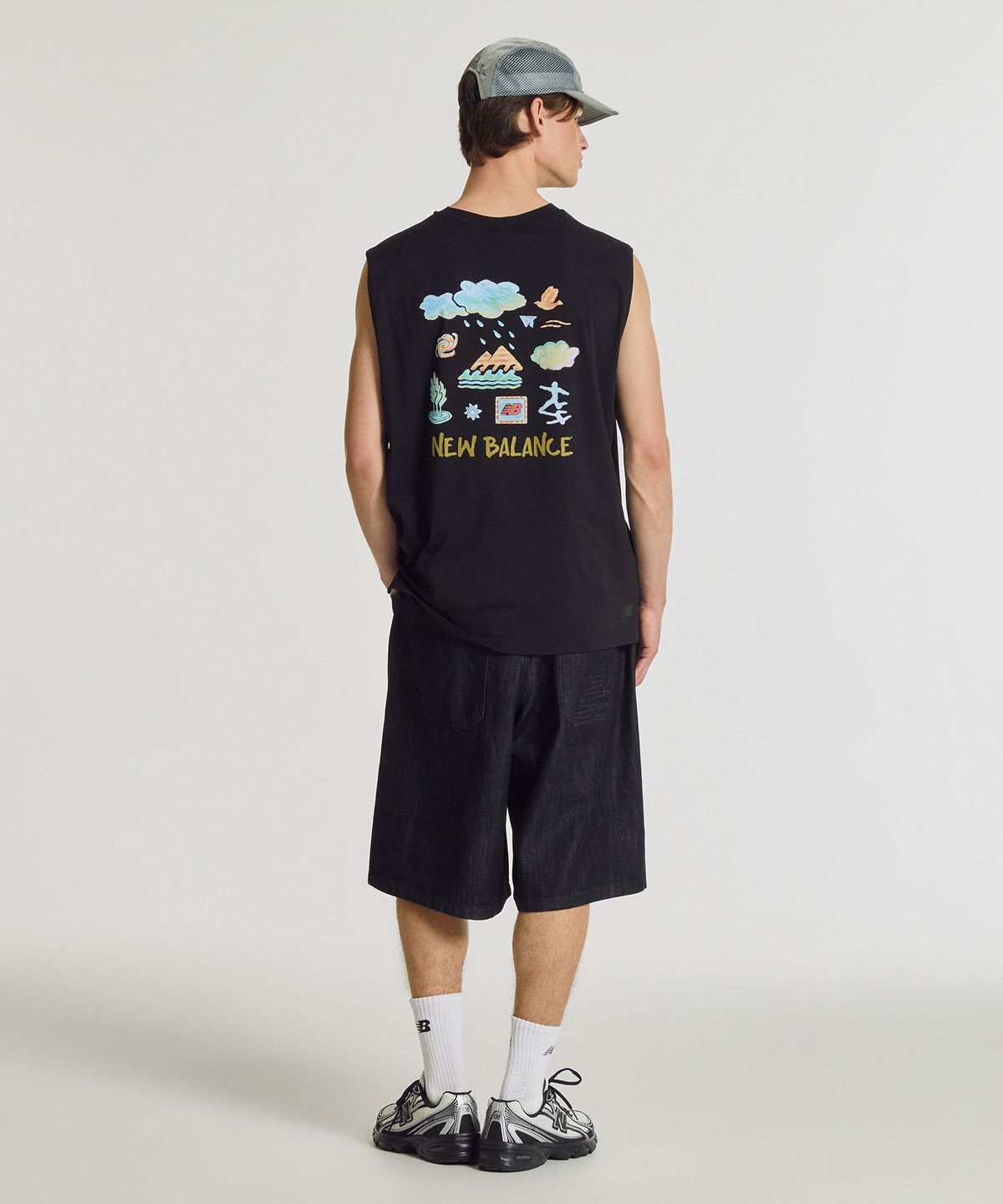 뉴발란스(NEW BALANCE) NBNGG31613 / UNI 써니 레이니 나시티 (BLACK)
