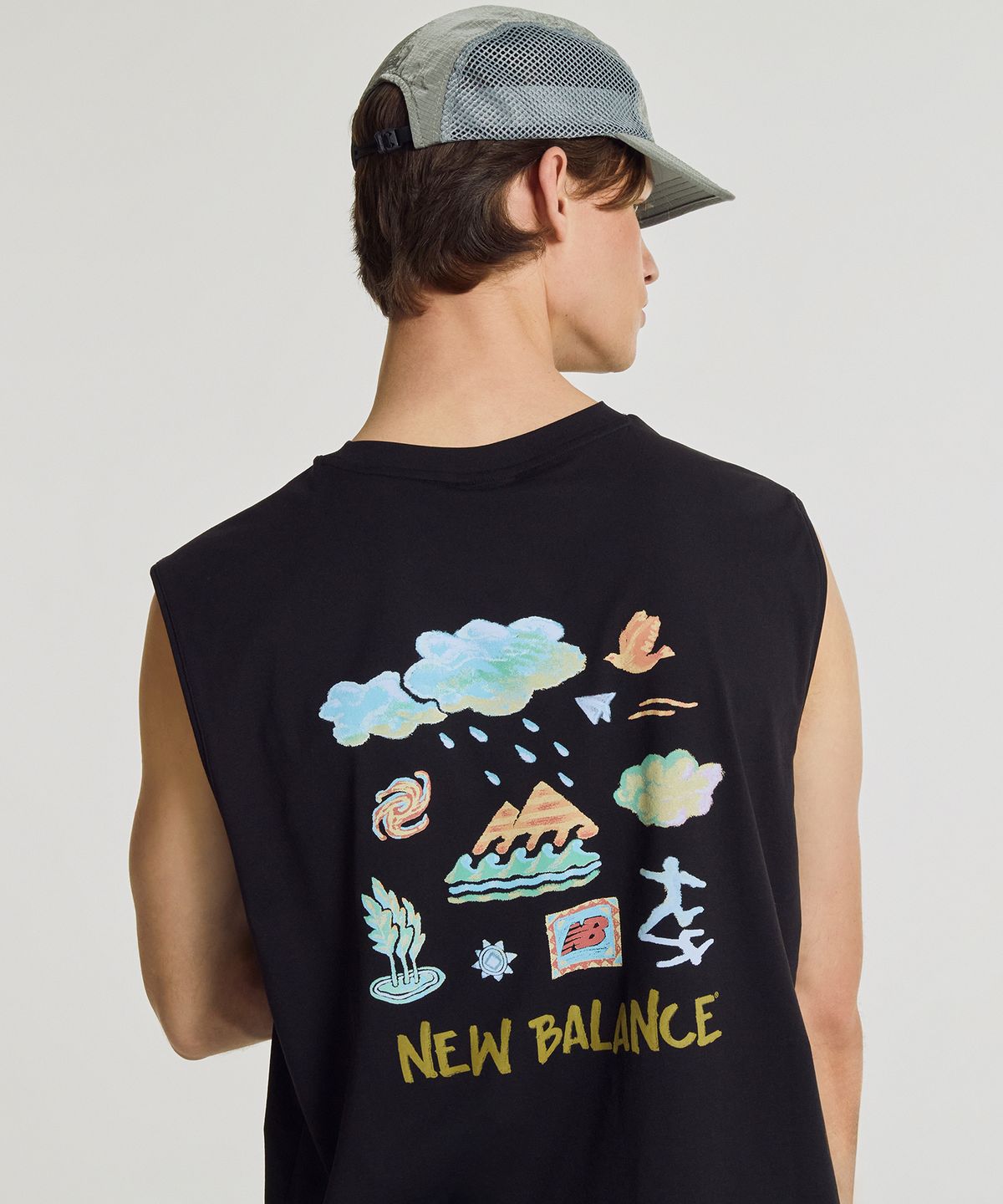 뉴발란스(NEW BALANCE) NBNGG31613 / UNI 써니 레이니 나시티 (BLACK)