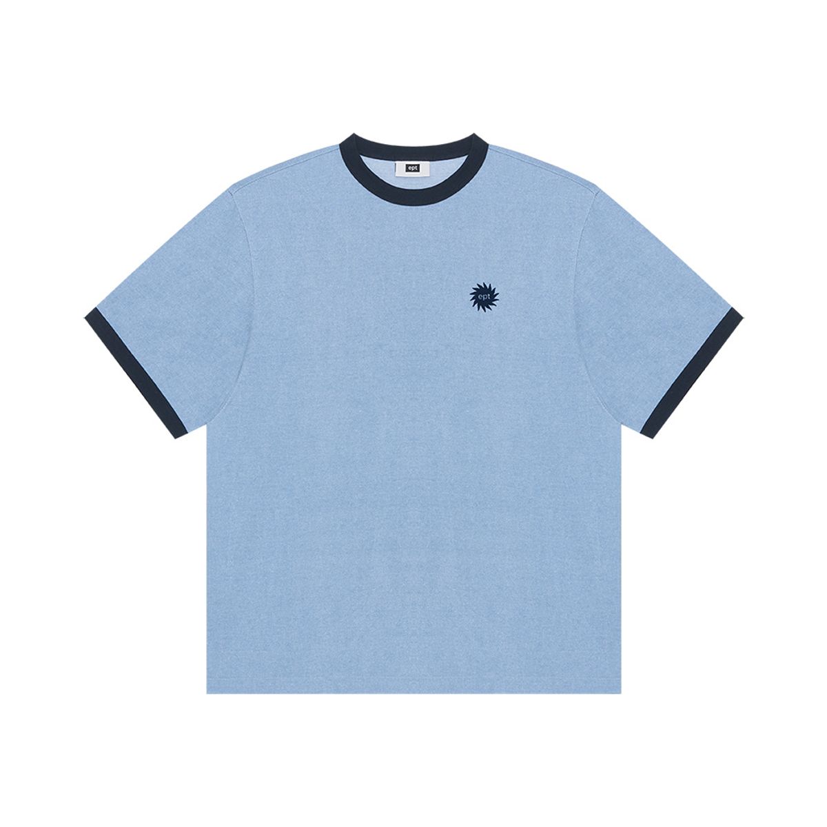 이피티(EPT) SUN LOGO RINGER T-SHIRT (H/BLUE)