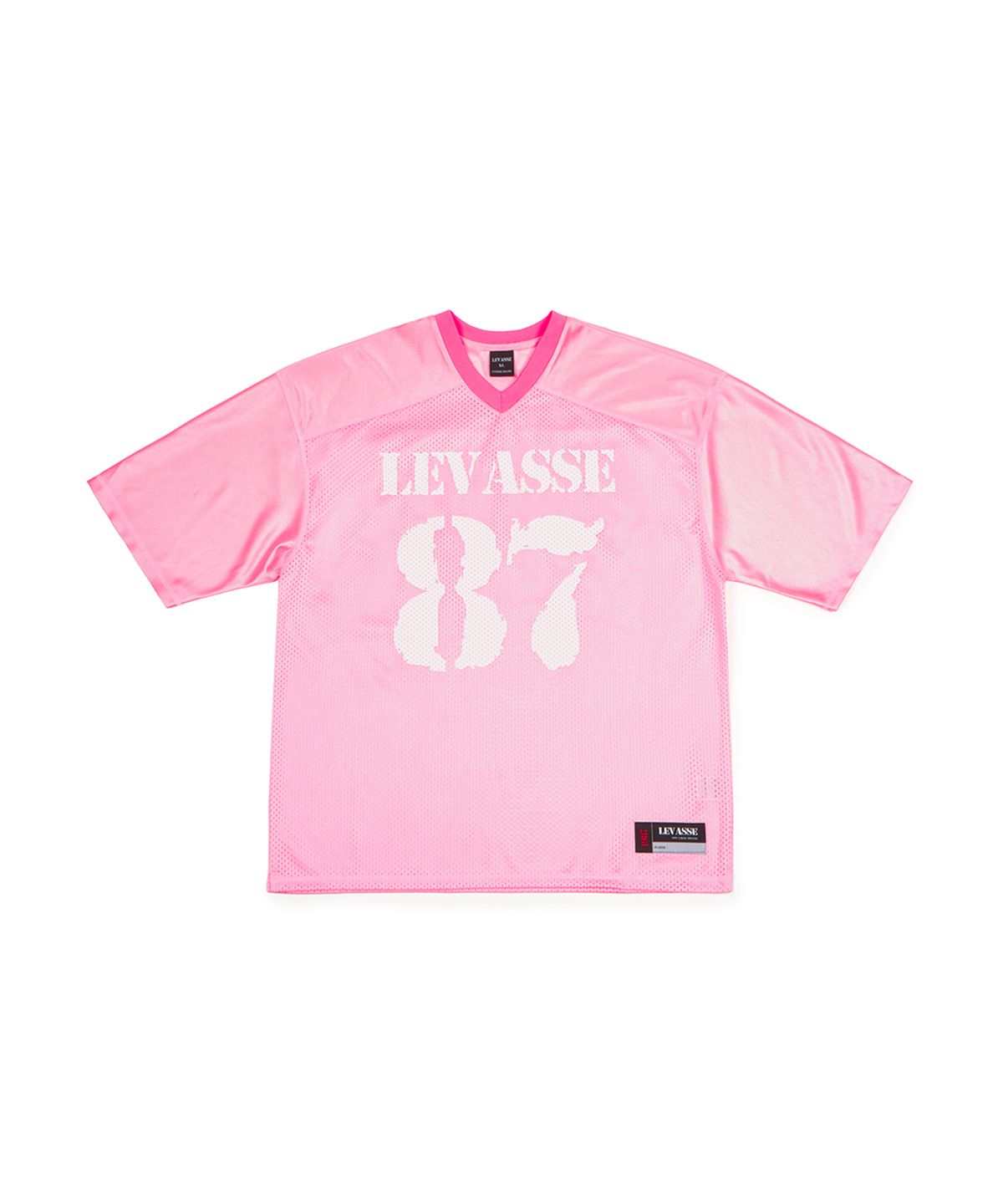 르바세(LEVASSE) Mesh Rugby Shirt – Pink
