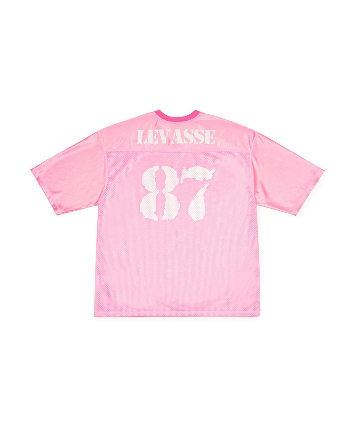 르바세(LEVASSE) Mesh Rugby Shirt – Pink