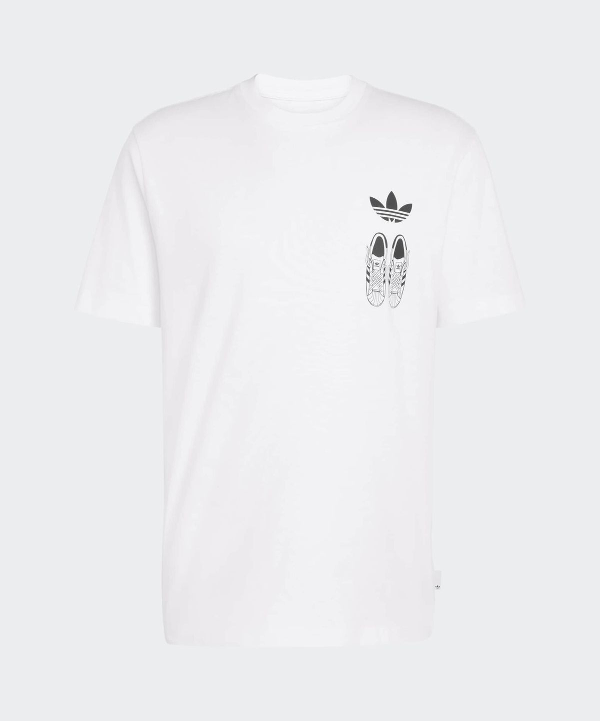 아디다스(ADIDAS) 루즈 그래픽 티 - 화이트 / IA4485
