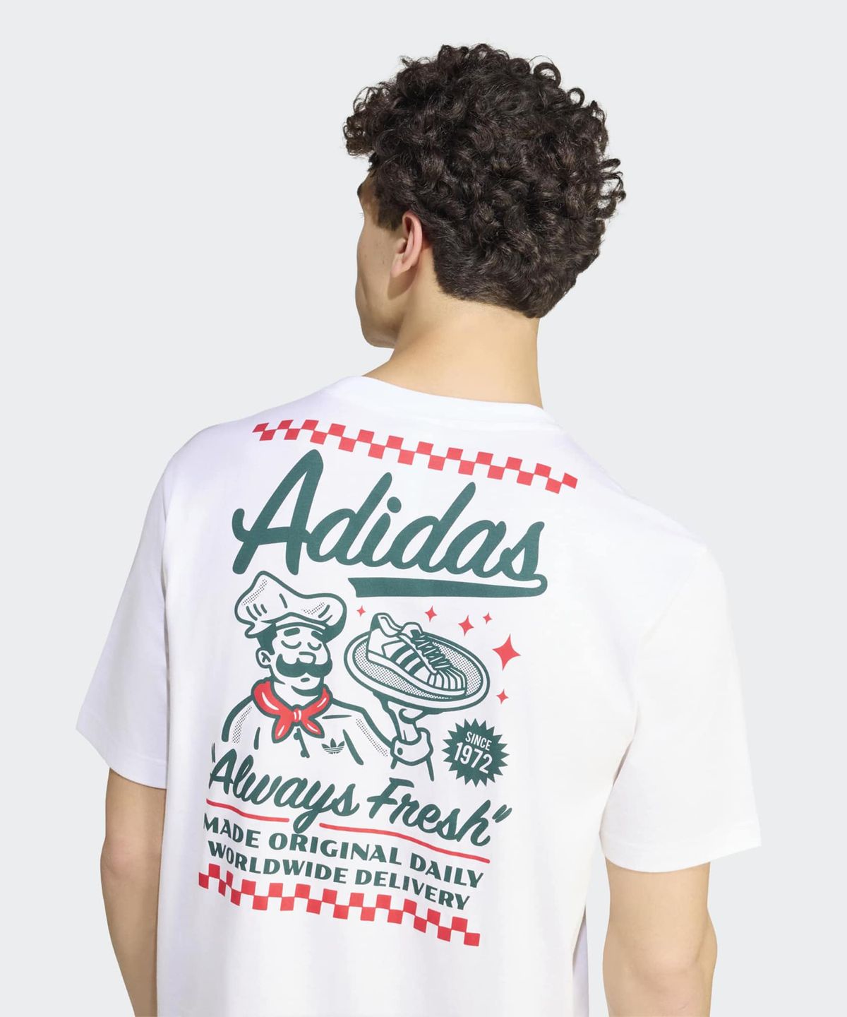 아디다스(ADIDAS) 루즈 그래픽 티 - 화이트 / IA4490