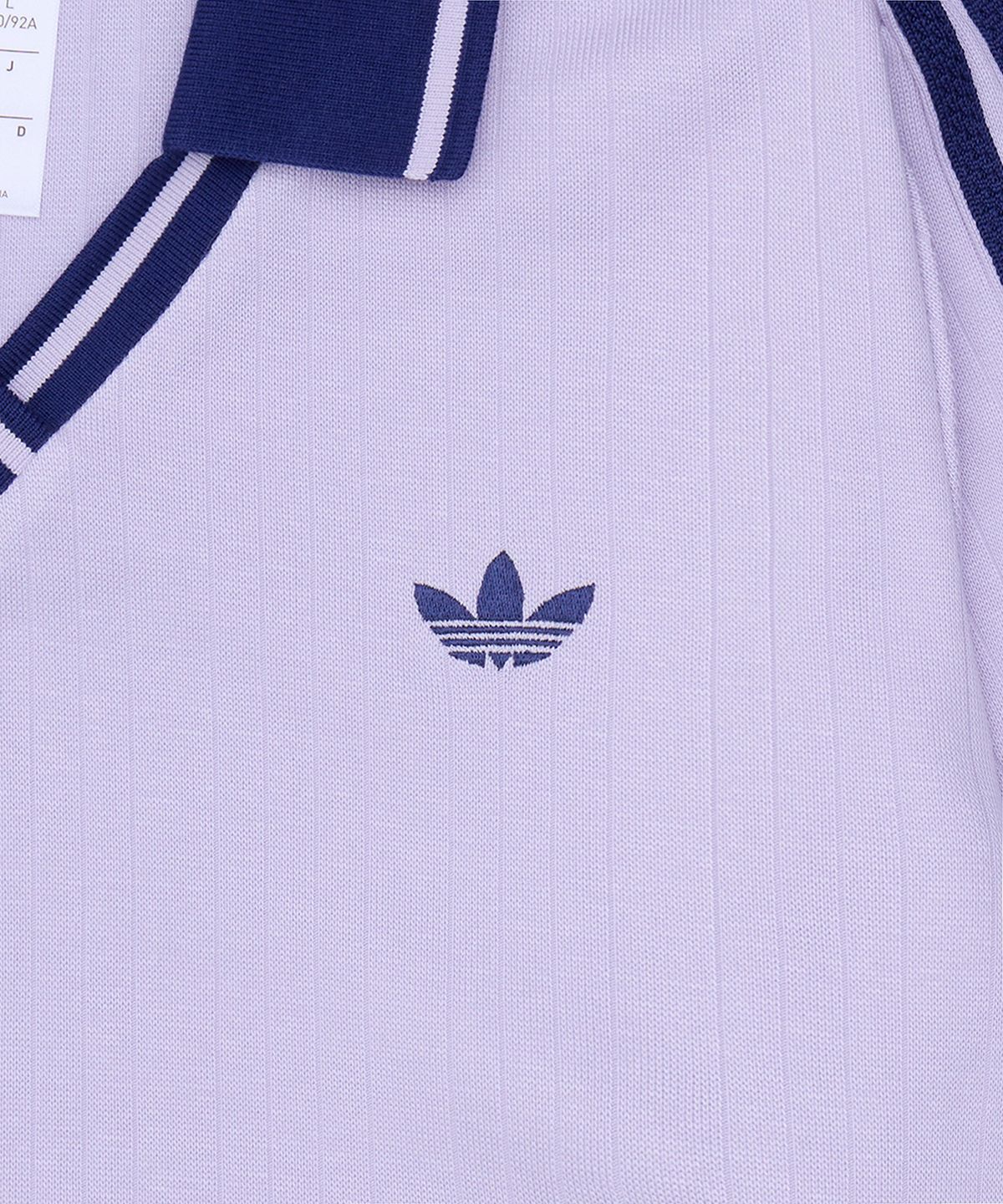아디다스(ADIDAS) 롱 슬리브 폴로 셔츠 - 실버다운 / KY5733